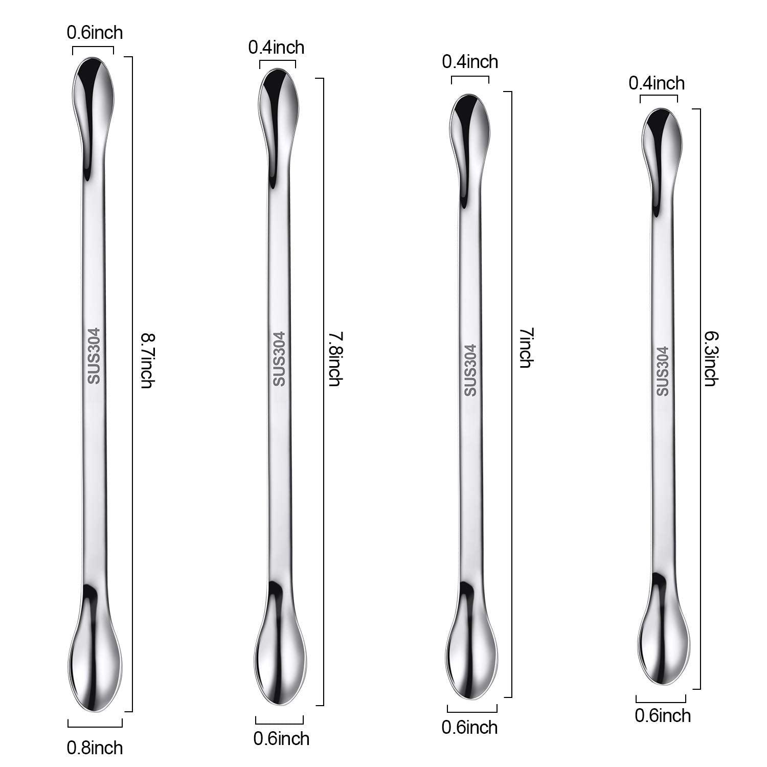 22 Pieces Stainless Steel Micro Spoon Set (supplement dispensing) - Anjelstore 