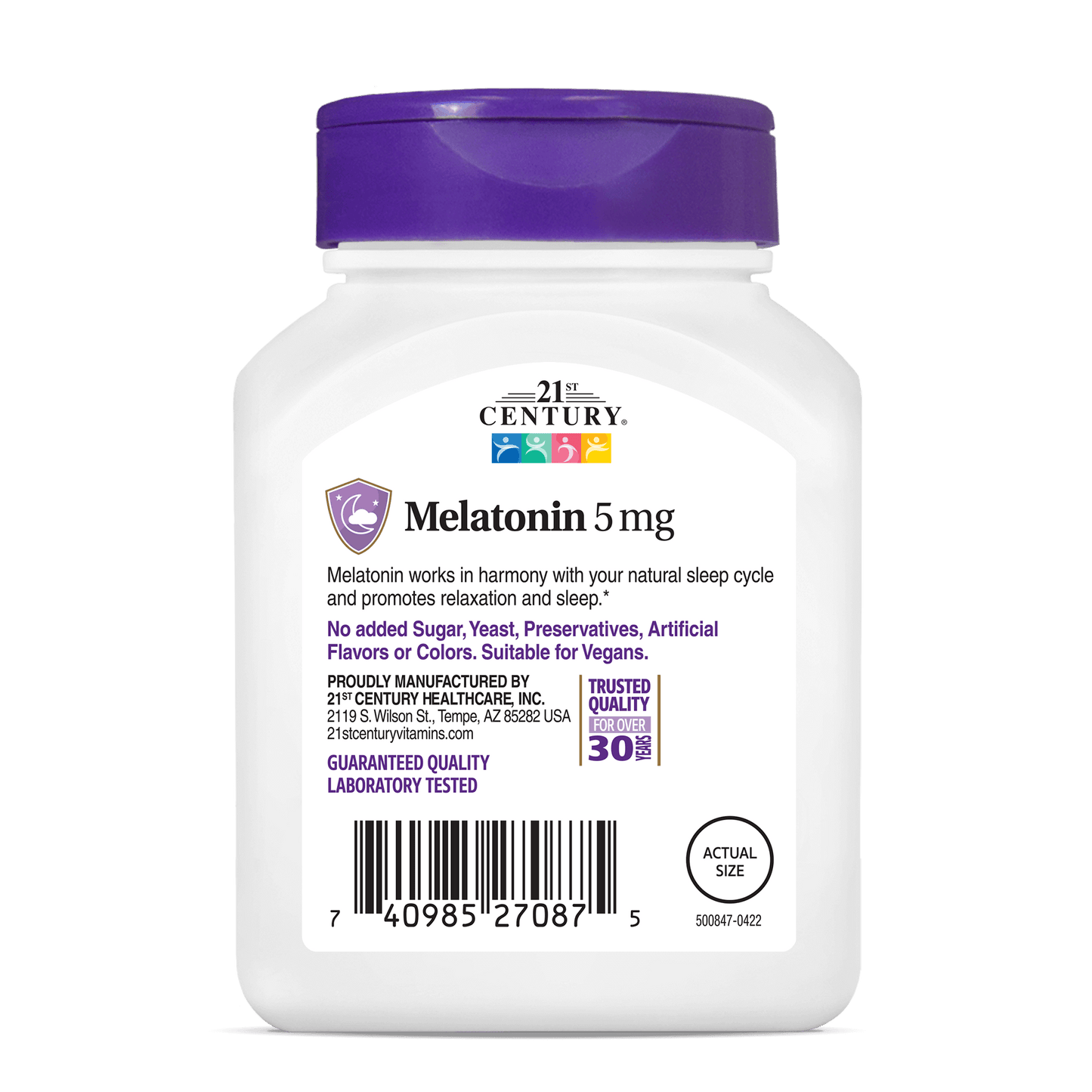 21st Century Melatonin Cherry Chewable Quick-dissolve Tablets 10mg
