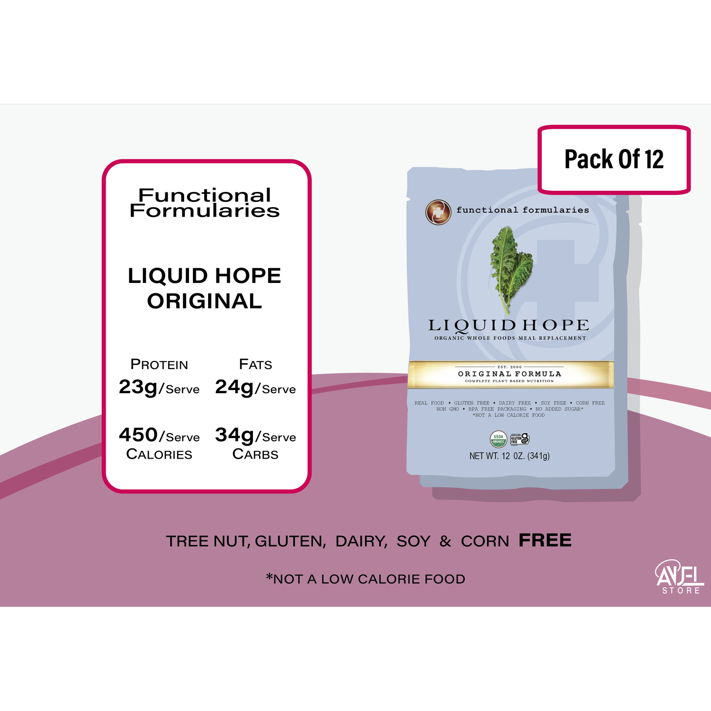 Liquid Hope Original Organic Enteral Nutrition 341g