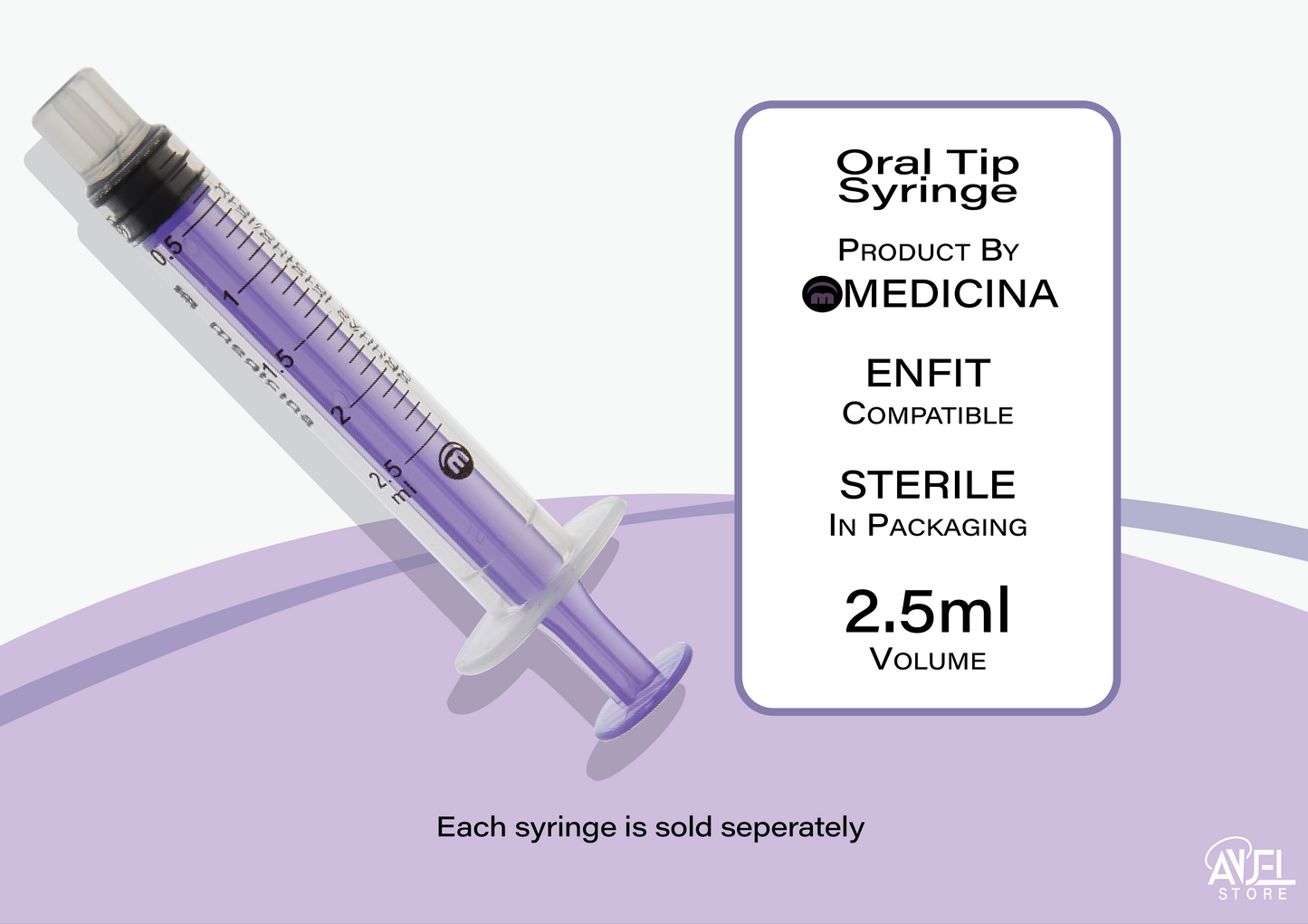 Medicina Oral Tip Low Dose Syringes (ENFit compatible)