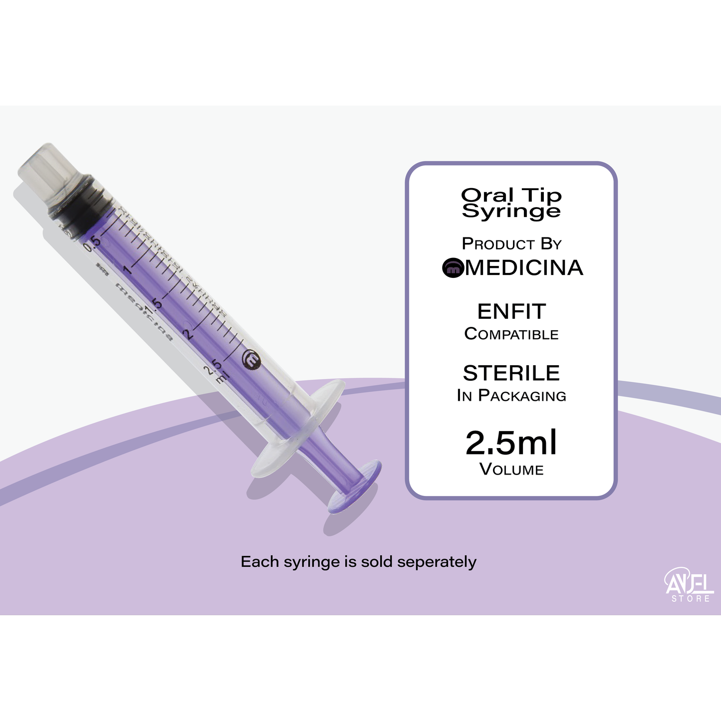 Medicina Oral Tip Low Dose Syringes (ENFit compatible)