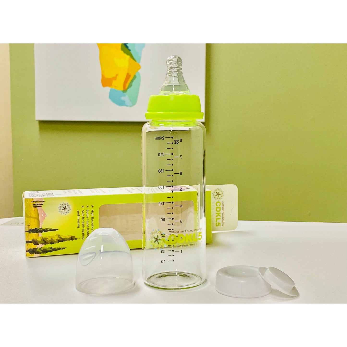 Anjelstore Enteral Non Toxic 240ml Feeding Bottle (also suitable for oral feeding) - Anjelstore