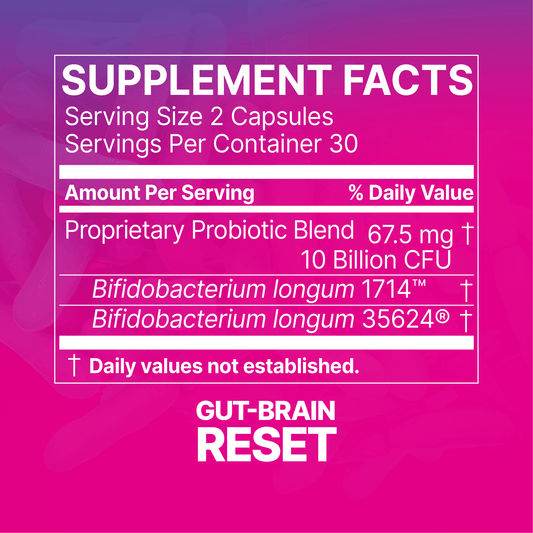Gut‑Brain Reset (Psychobiotic / Probiotic Supplement) 60 caps