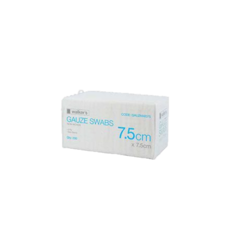 Walker’s 8-Ply WOVEN Gauze Swabs 7.5cm x 7.5cm Pkt 200