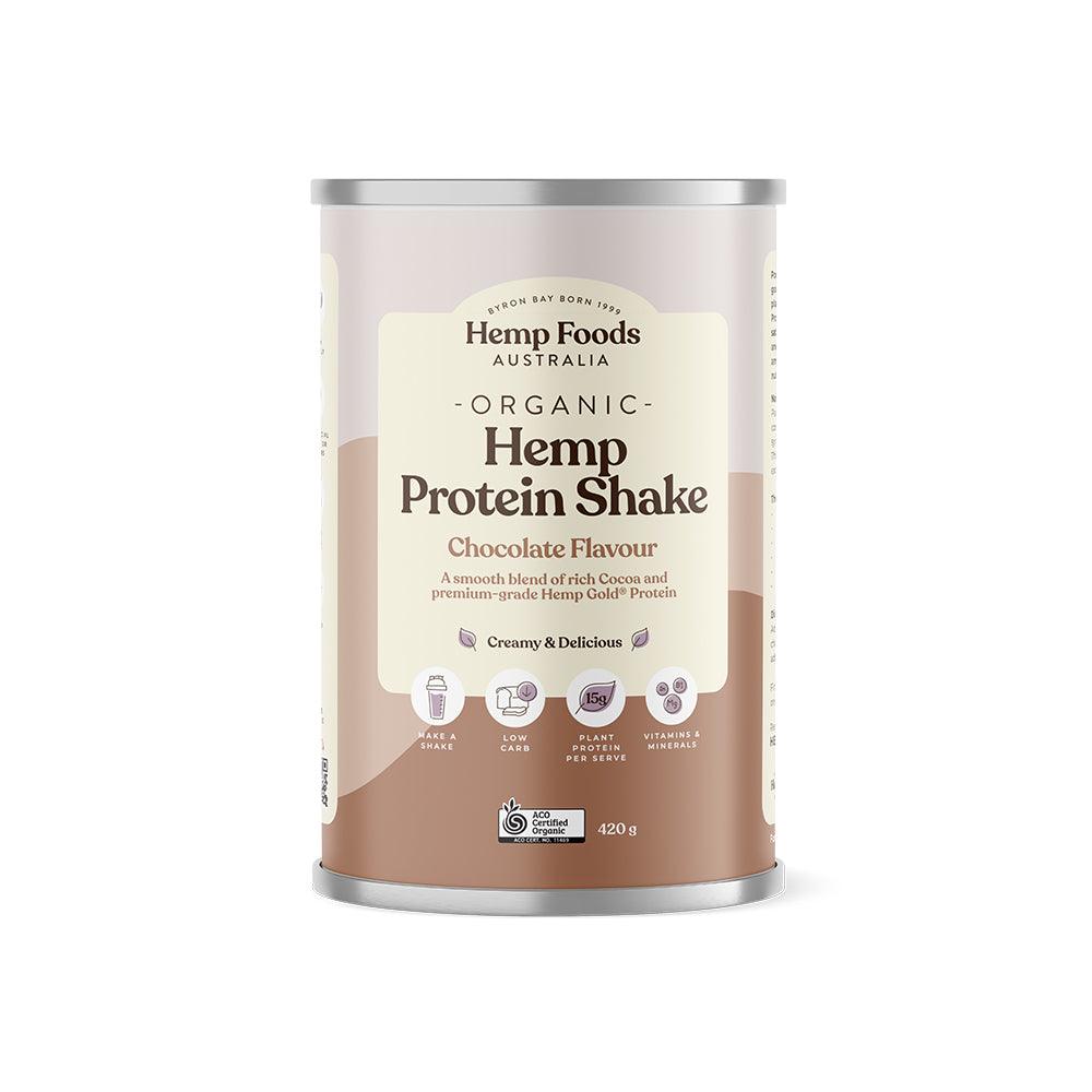 Hemp Food Australia Organic Hemp Protein Vanilla, Chocolate and Mixed Berry 420g - Anjelstore 