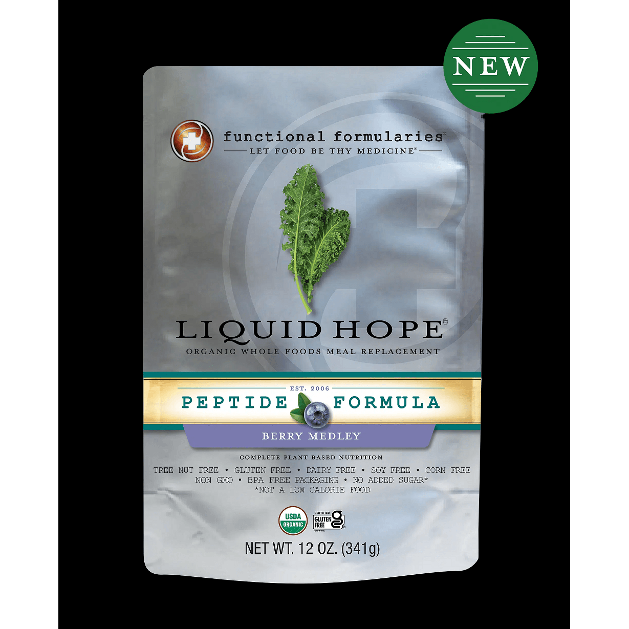 Liquid Hope Peptide Berry Organic Enteral Nutrition 341g - Anjelstore