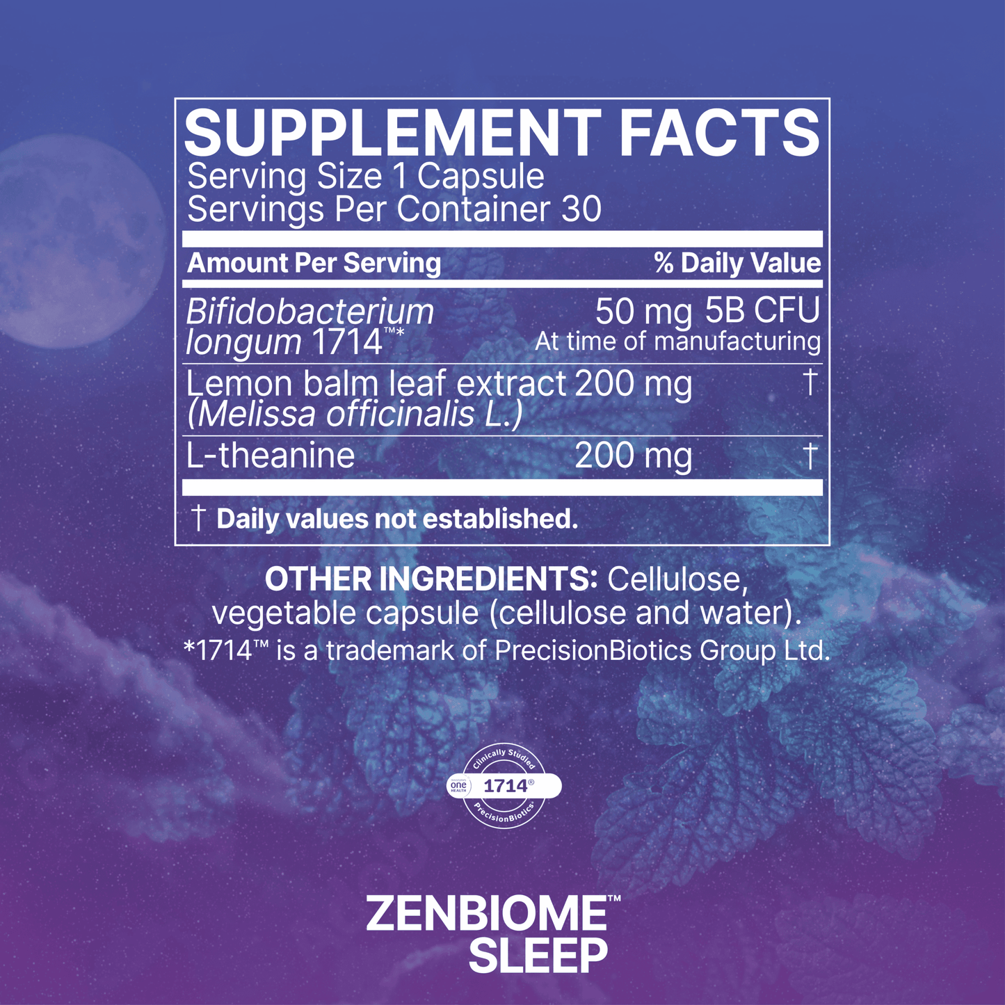 Microbiome Labs Zenbiome Sleep Labs (30 capsules) - Anjelstore