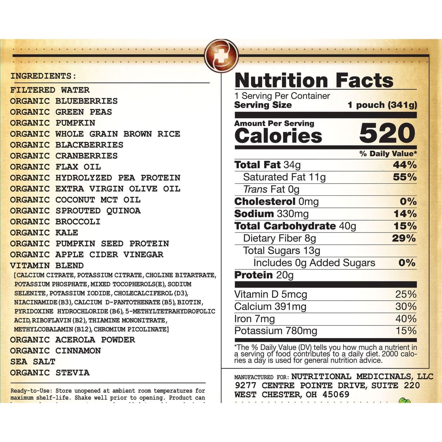 Nourish Organic Paediatric Enteral Nutrition. 341g Original / Peptide / Peptide Berry Varieties - Anjelstore