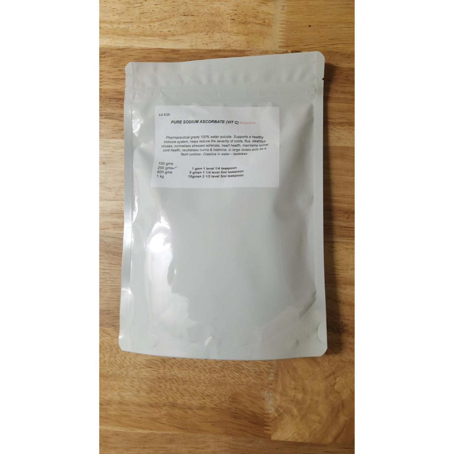 Bioactive Aust Sodium Ascorbate (Vit C) Powder