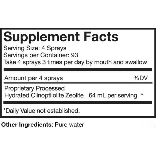 Pure Essentials Extra Strength Colloidal Zeolite Suspension (Oral Spray) 60ml - Anjelstore