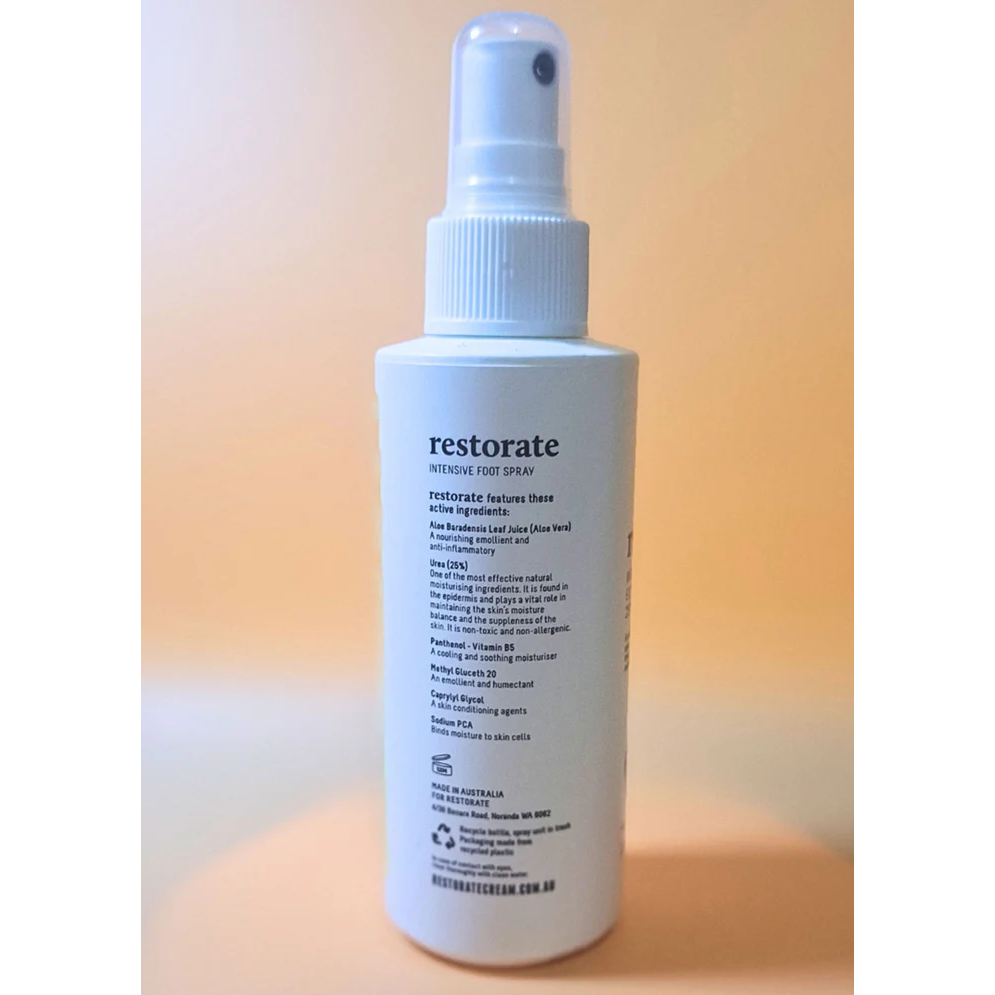Restorate Intensive Foot Spray 125ml (contains 25% Urea)