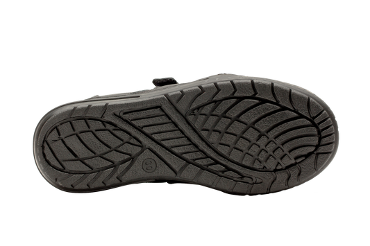 Skobi Scoop II Velcro School Shoes in Black