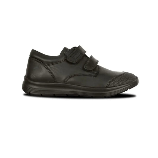 Skobi Howard Leather School Shoes. Black