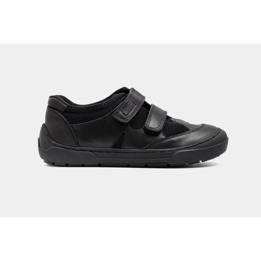 Skobi Thorpe Velcro School Shoes in Black