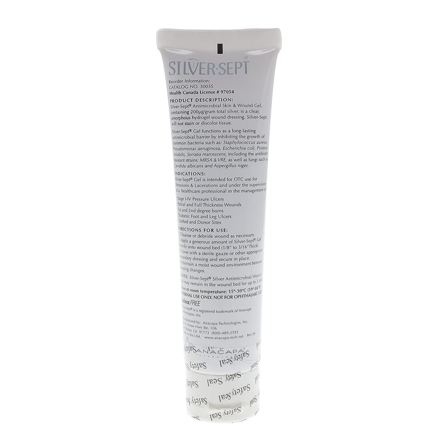 SilverSept Silver Antimicrobial Skin and Wound Gel 86g - Anjelstore
