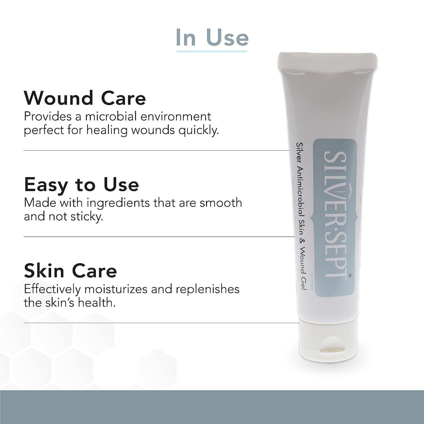 SilverSept Silver Antimicrobial Skin and Wound Gel 86g - Anjelstore