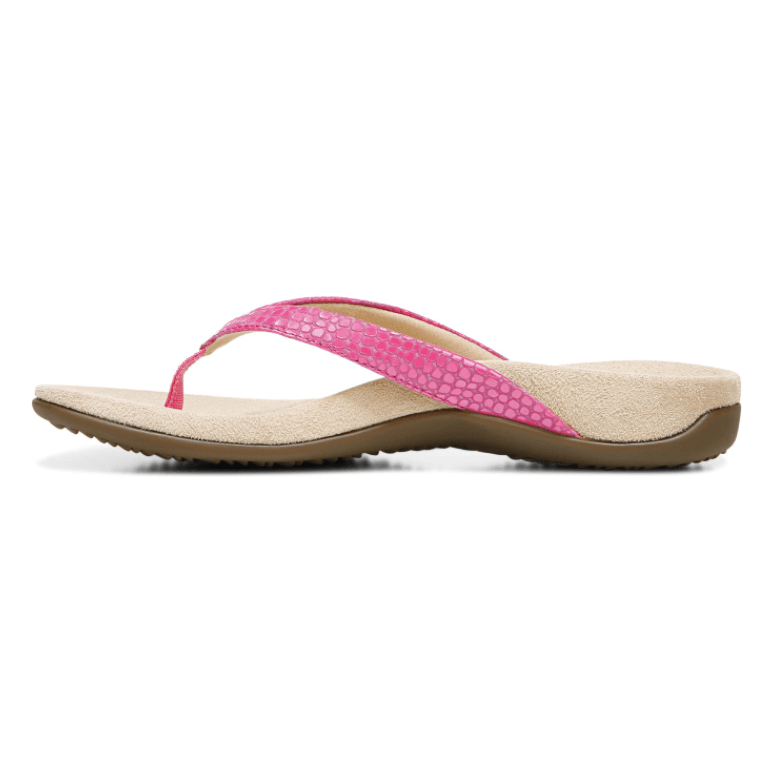 Vionic Leather Sandals -Dillon (Pink, Metallic, Blue) - Anjelstore