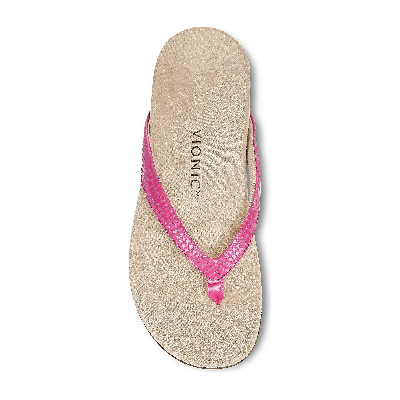 Vionic Leather Sandals -Dillon (Pink, Metallic, Blue) - Anjelstore