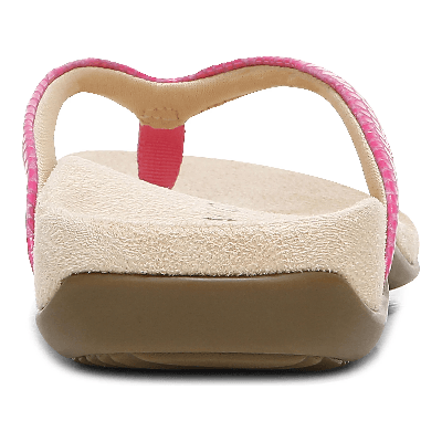 Vionic Leather Sandals -Dillon (Pink, Metallic, Blue) - Anjelstore