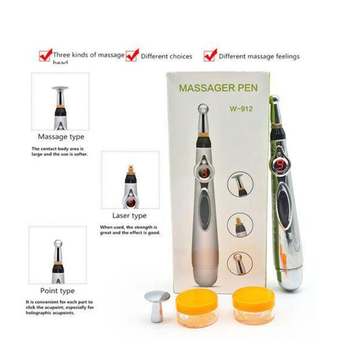 Acupuncture Meridian Massage Pen – Relaxation and Pain Relief - Anjelstore