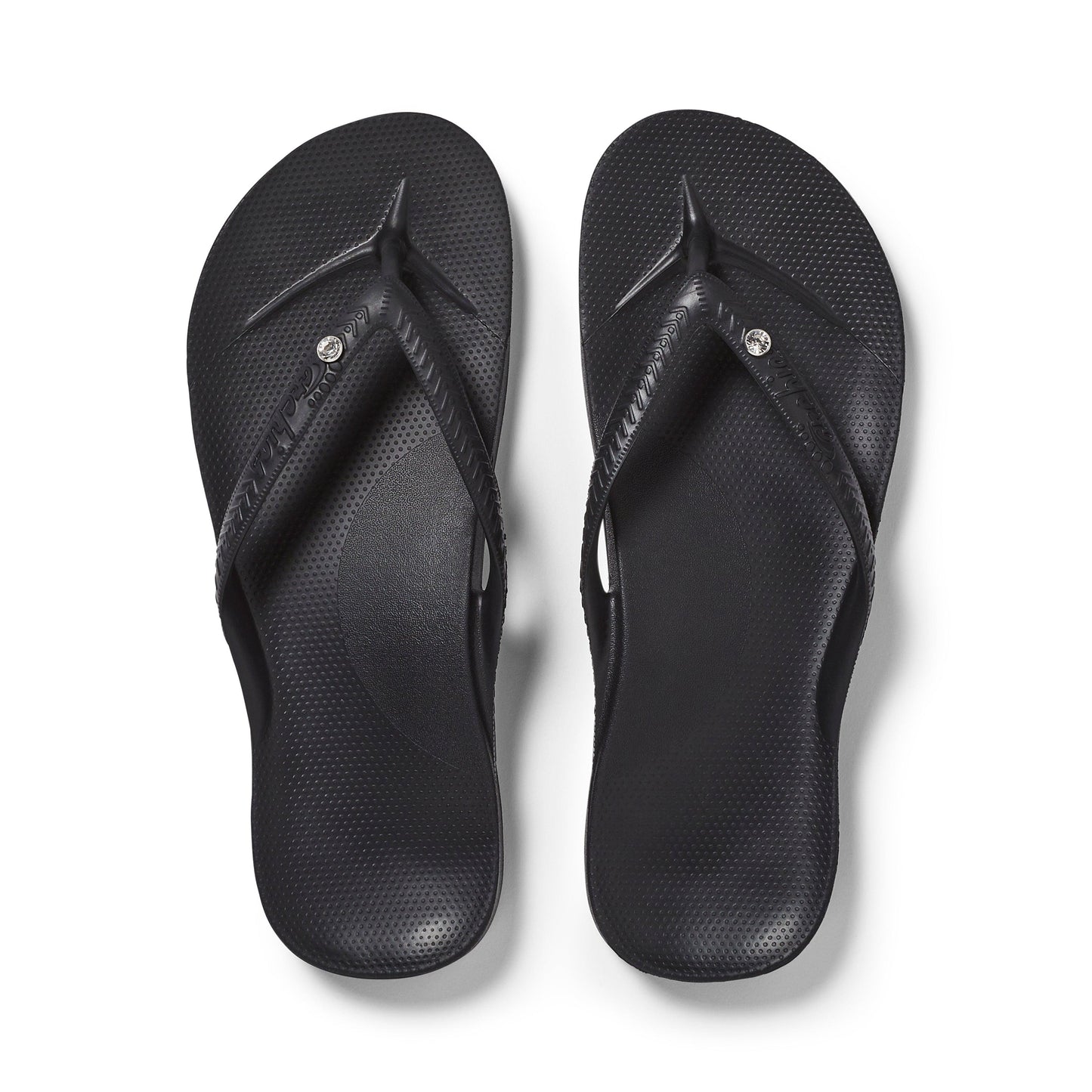 Archies Crystal Contoured Arch Support Flip-Flops - Anjelstore