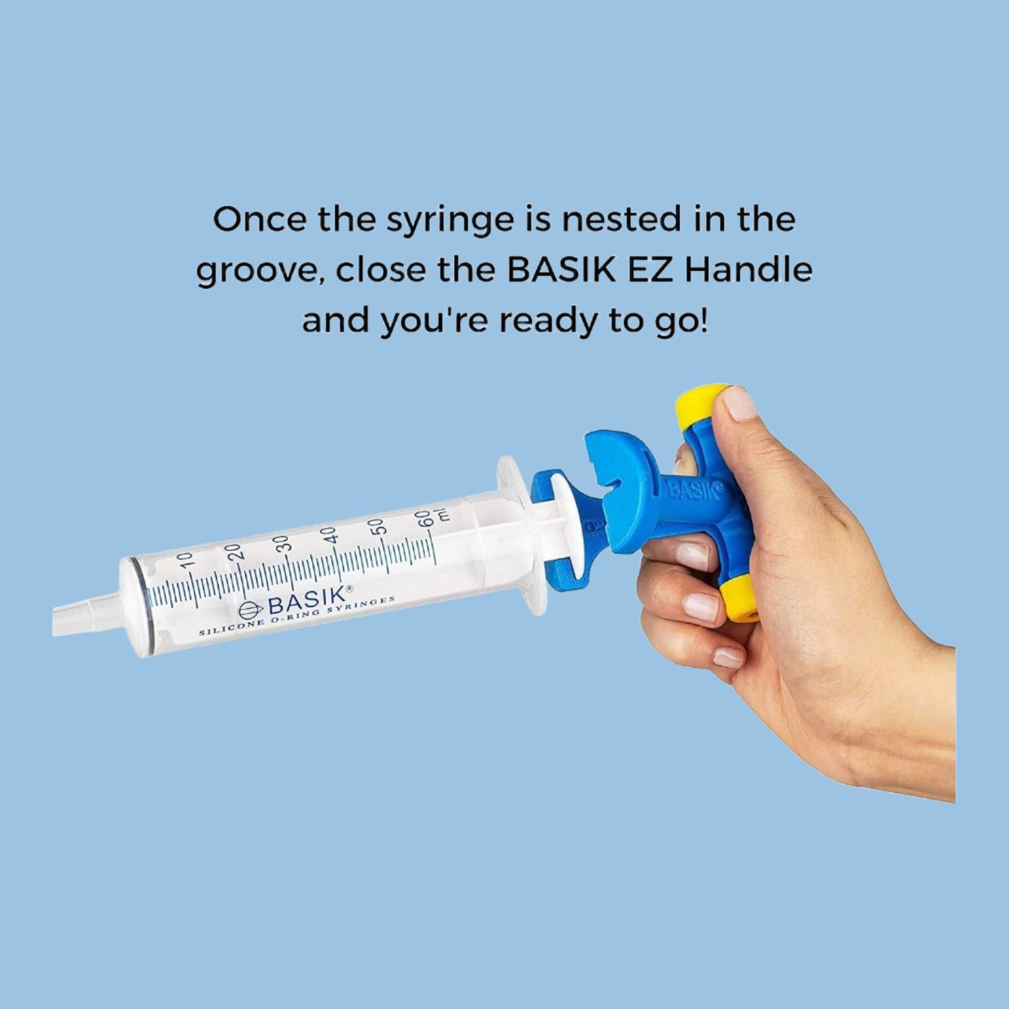 'Basik EZ' Syringe Assist Plunger Handle (Designed for Enteral Tube Feeding) - Anjelstore