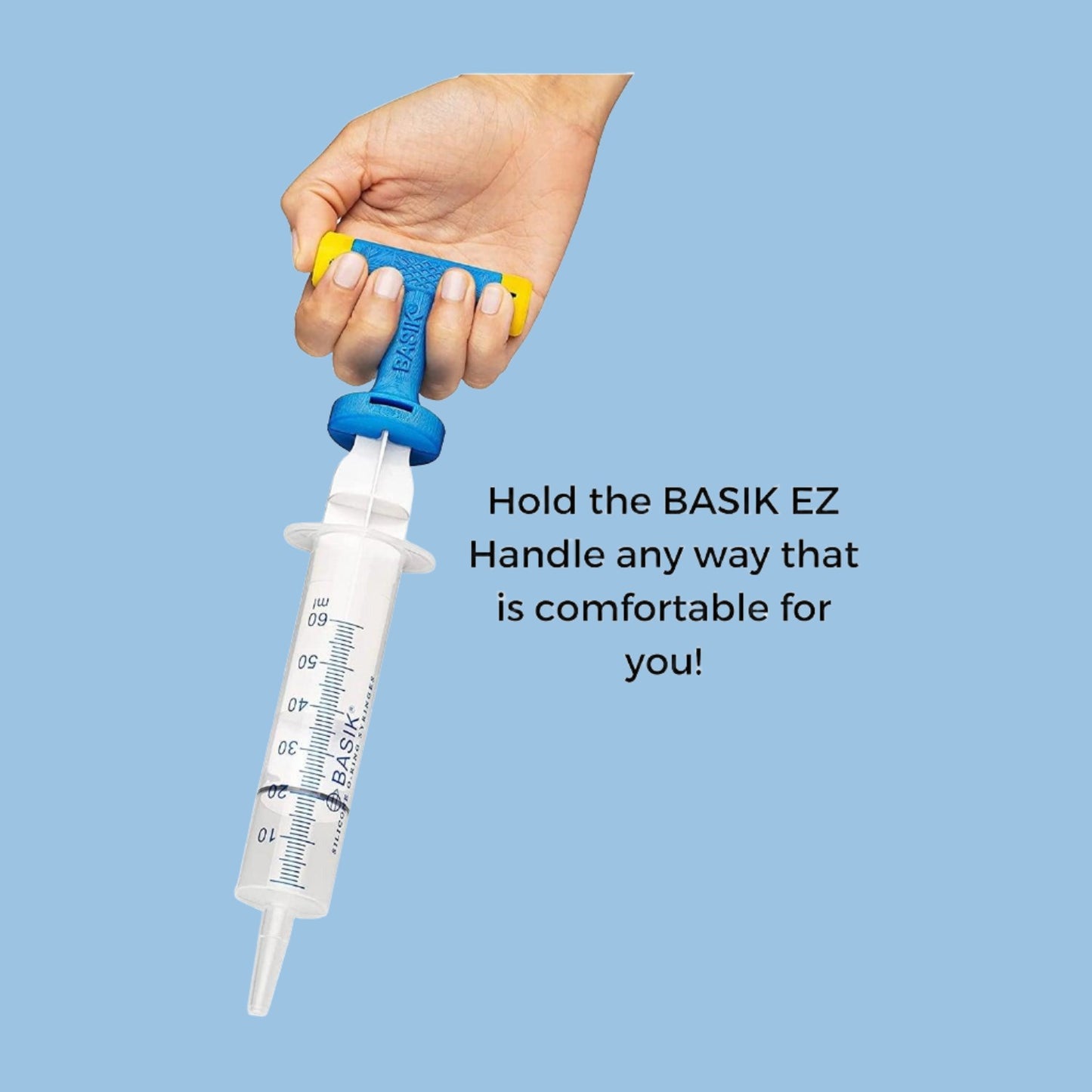 'Basik EZ' Syringe Assist Plunger Handle (Designed for Enteral Tube Feeding) - Anjelstore