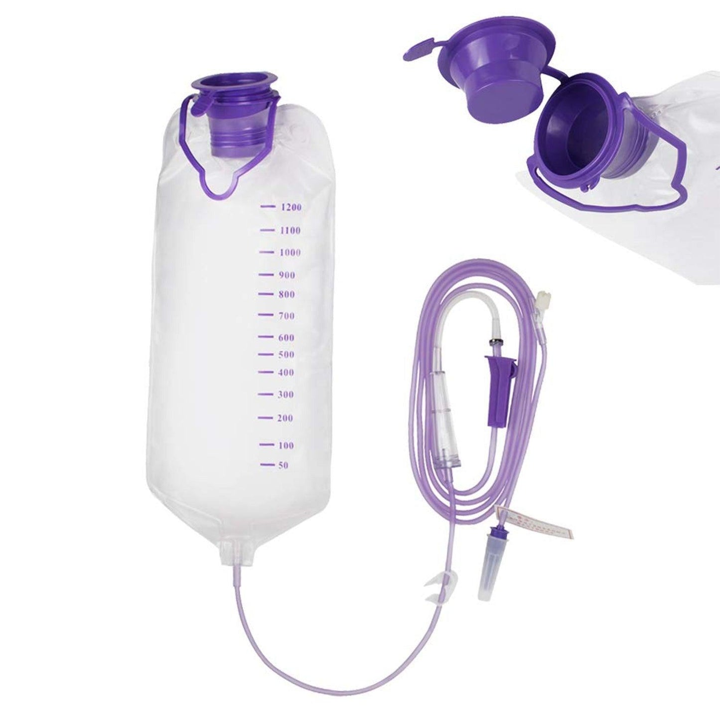 Denshine 1200ml Enteral Delivery Gravity Bag Set- Large Bore - Anjelstore