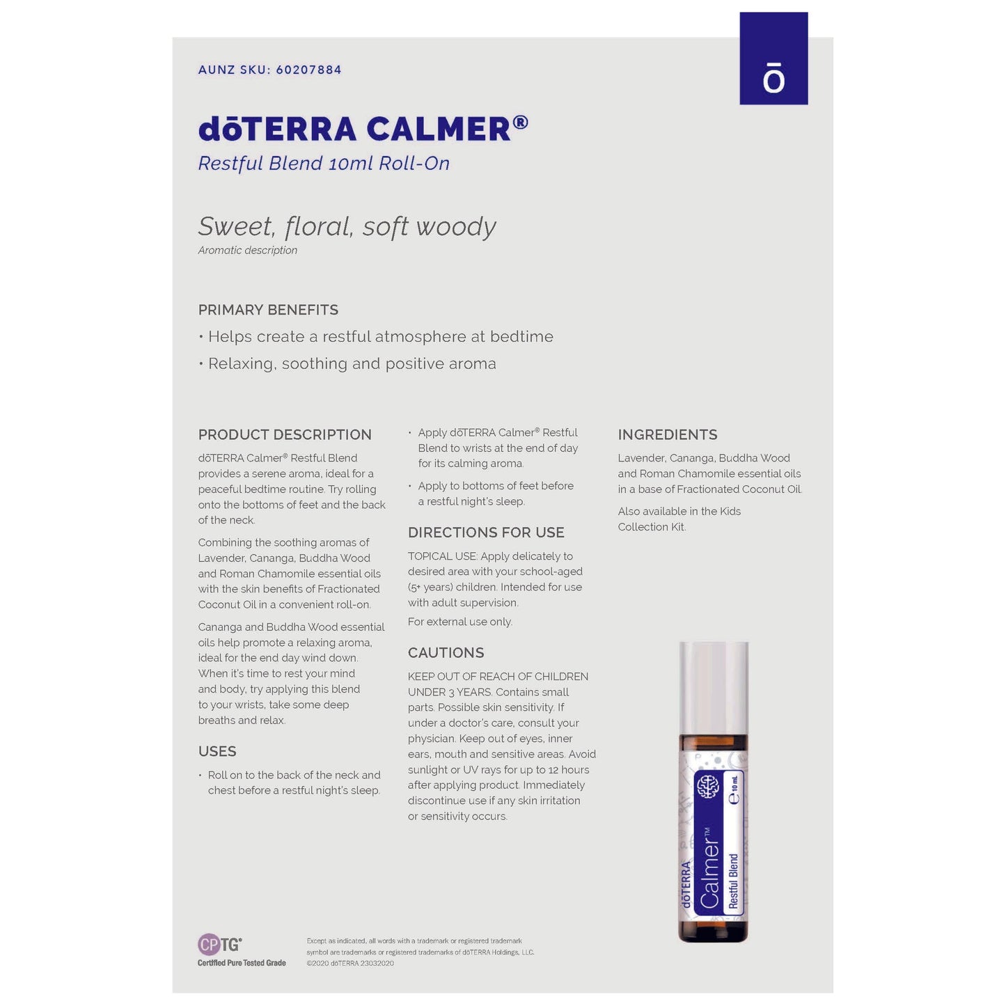 dōTERRA Calmer®Touch 10ml Essential Oil Blend - Anjelstore