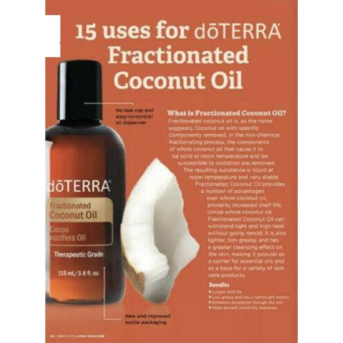 dōTERRA Fractionated Coconut Carrier Oil 115ml - Anjelstore