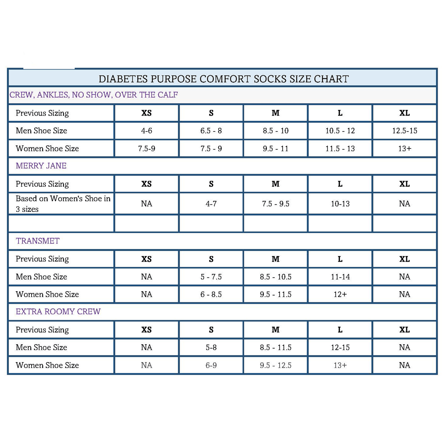 Dr. Comfort Medical Grade Extra Roomy Wider Bamboo Fibre Socks - Anjelstore