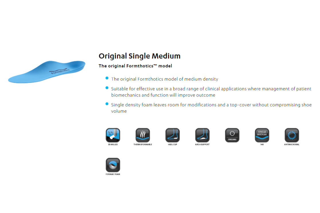 Formthotics Blue Firm Density Full Length Orthotic Pair (102) - Anjelstore