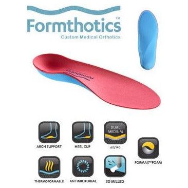 Formthotics Pre-Fabricated Full Length, Dual Density Blue/Red Orthotics 202 - Anjelstore