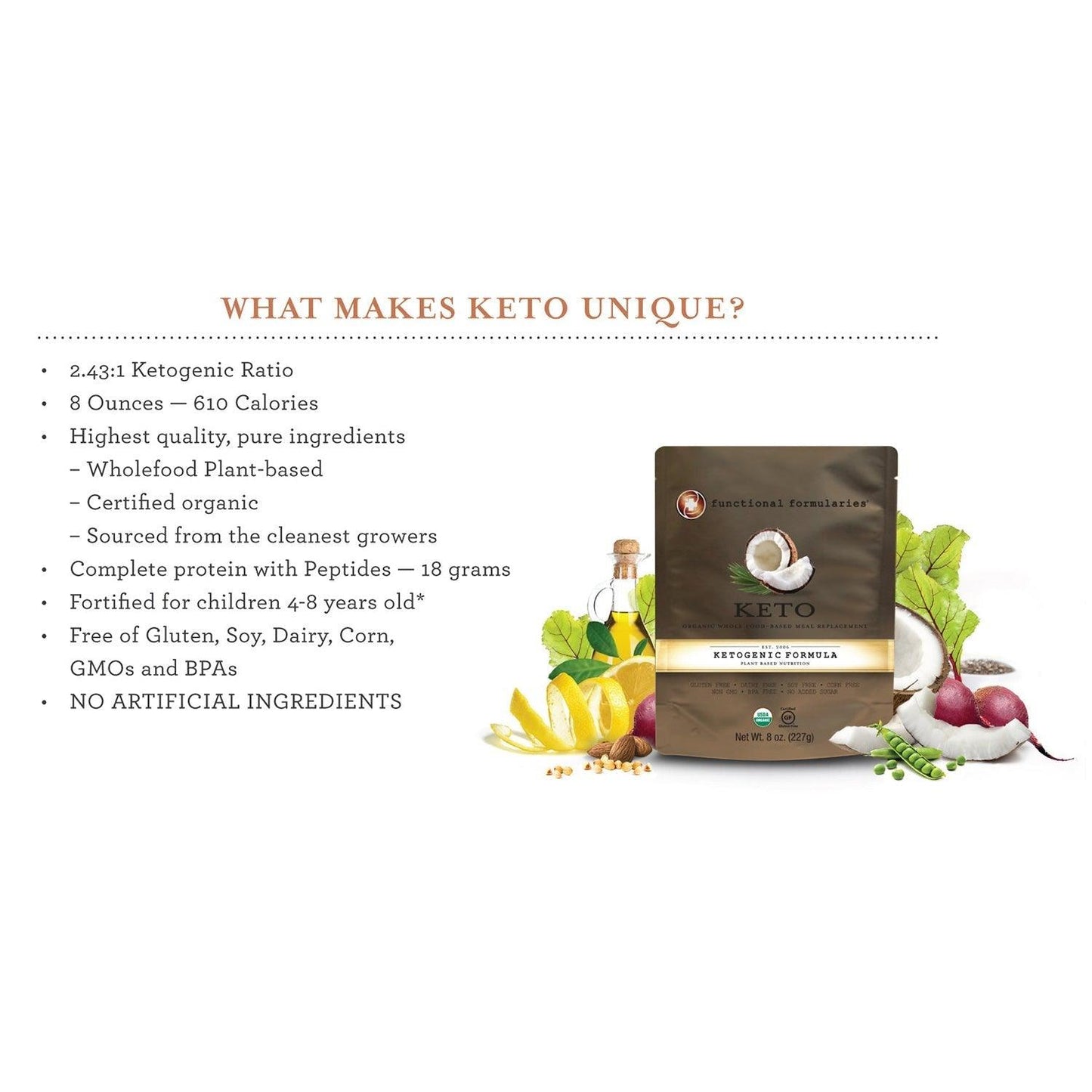 Keto Peptide Organic Real Food Enteral Nutrition (227g) - Anjelstore