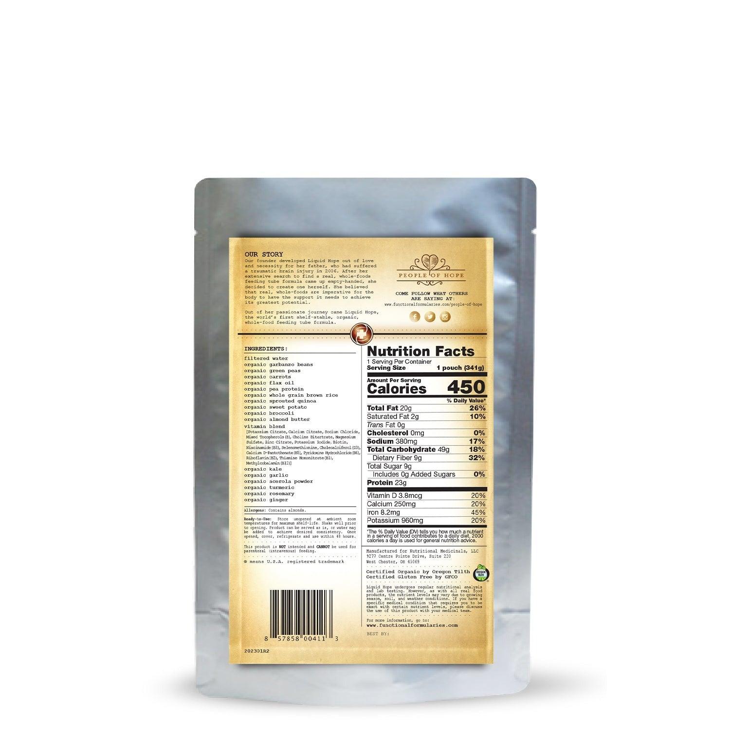 Liquid Hope Original Organic Enteral Nutrition 341g - Anjelstore