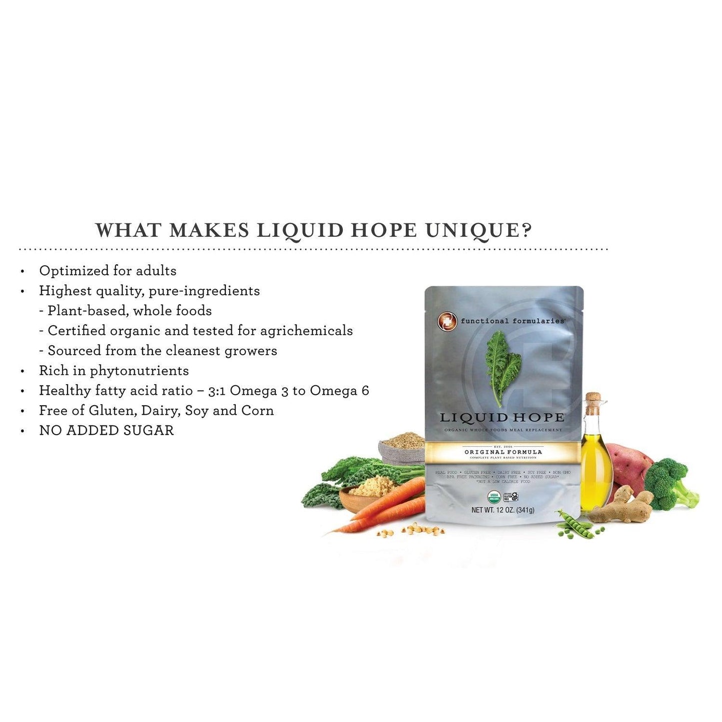 Liquid Hope Original Organic Enteral Nutrition 341g - Anjelstore
