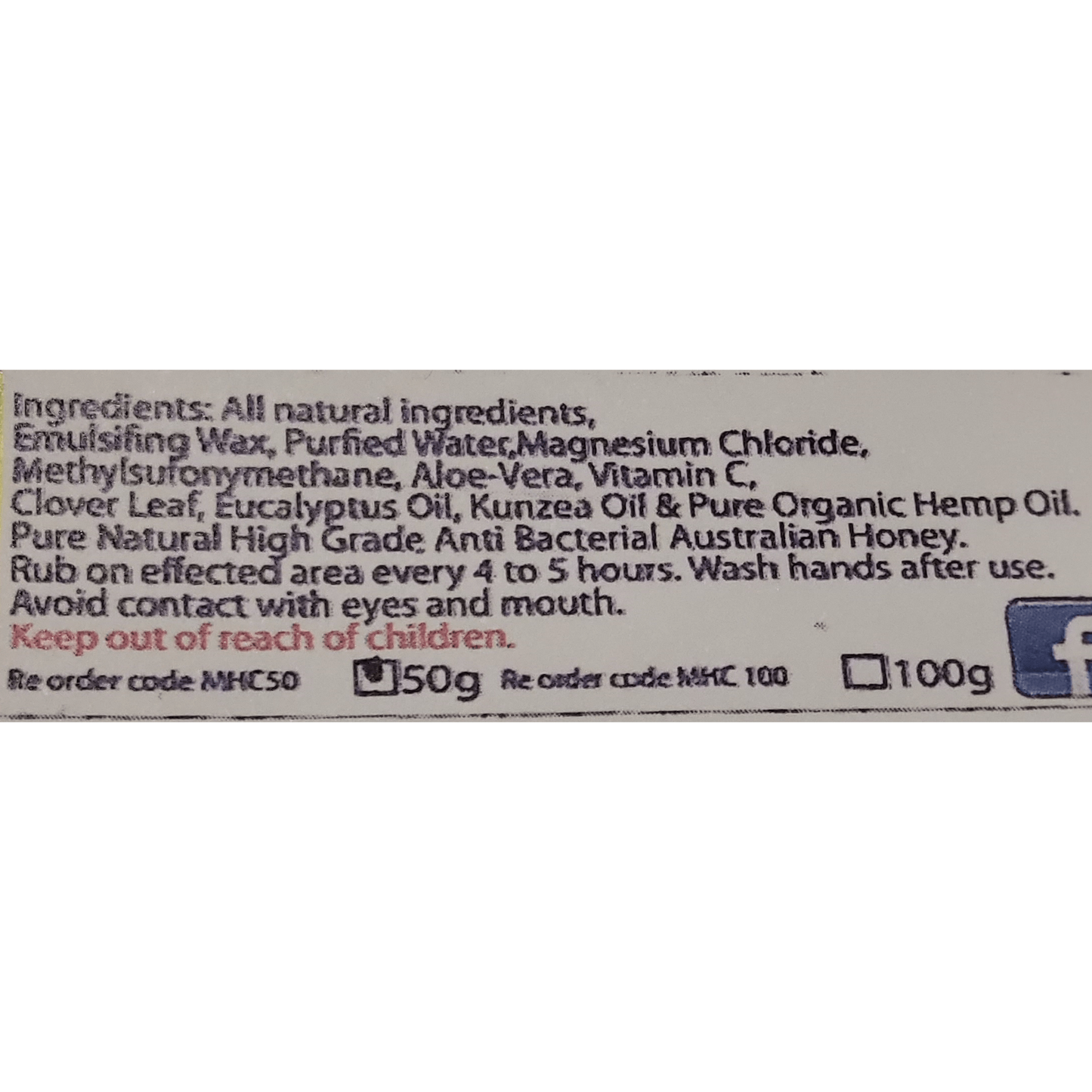 Magnesium Australia Go Go Cream (Magnesium and Hemp) with Manuka (50g) - Anjelstore