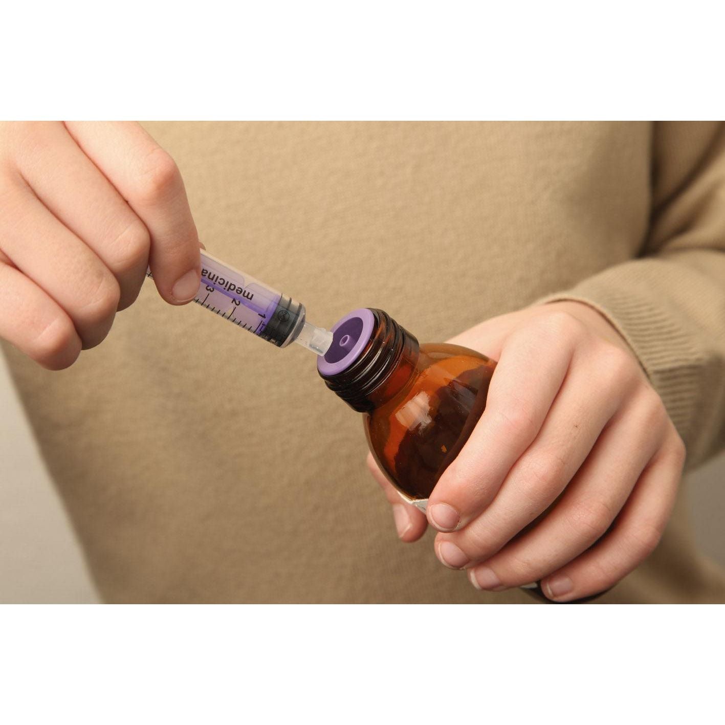 Medicina Bottle Adapter For Enfit Syringe use. Various Sizes - Anjelstore
