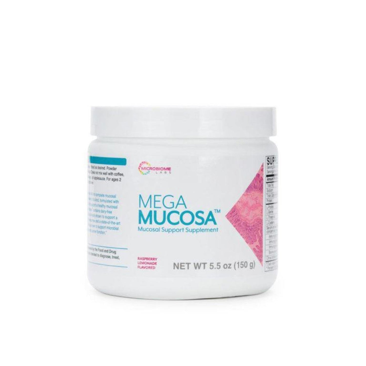 MegaMucosa Microbiome Labs (150g) Lemonade & Raspberry Flavoured Powder - Anjelstore
