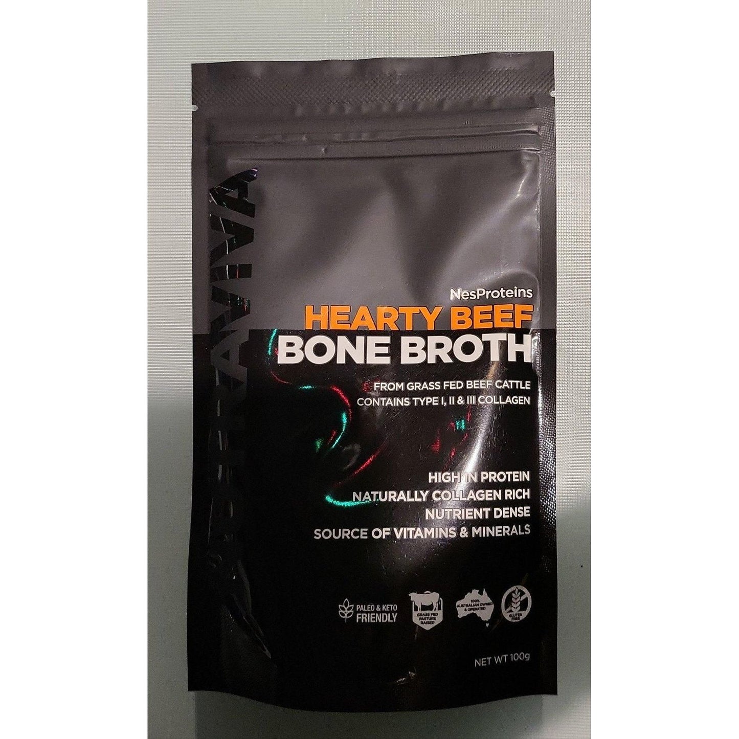 Nutraviva Australian Beef Bone Broth Powder 100g - Anjelstore