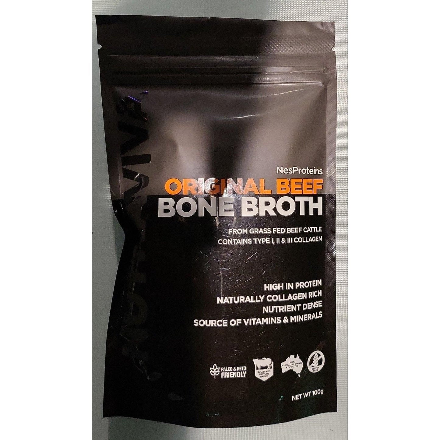 Nutraviva Australian Beef Bone Broth Powder 100g - Anjelstore