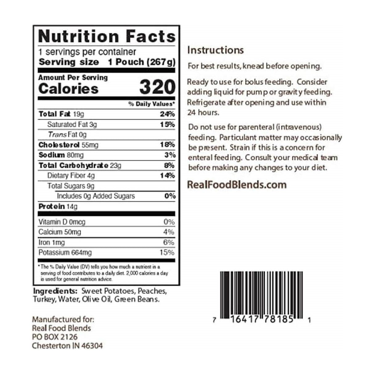 Real Food Blends - Enteral Nutrition - 267g Sachets selected varieties CLEARANCE. New stock now available - Anjelstore
