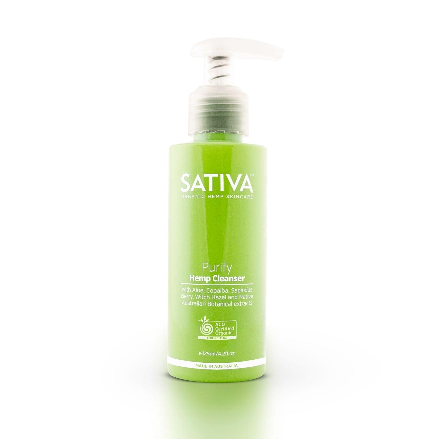 Sativa PURIFY Hemp Cleanser 125ml - Anjelstore