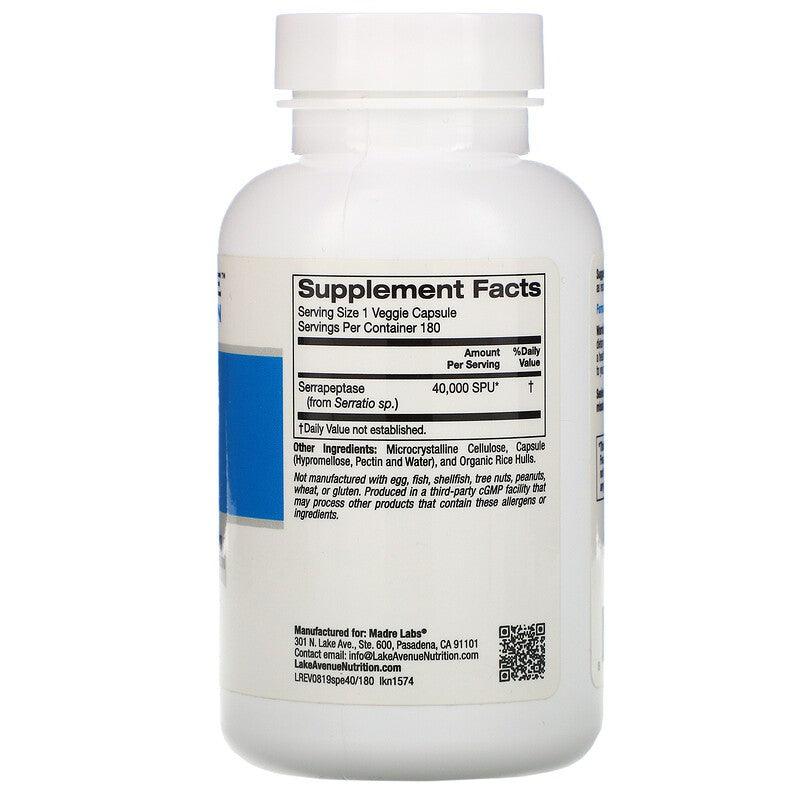 Serrapeptase - Proteolytic Enzyme for Healthy Immune System (120,000 SPUs) - Anjelstore