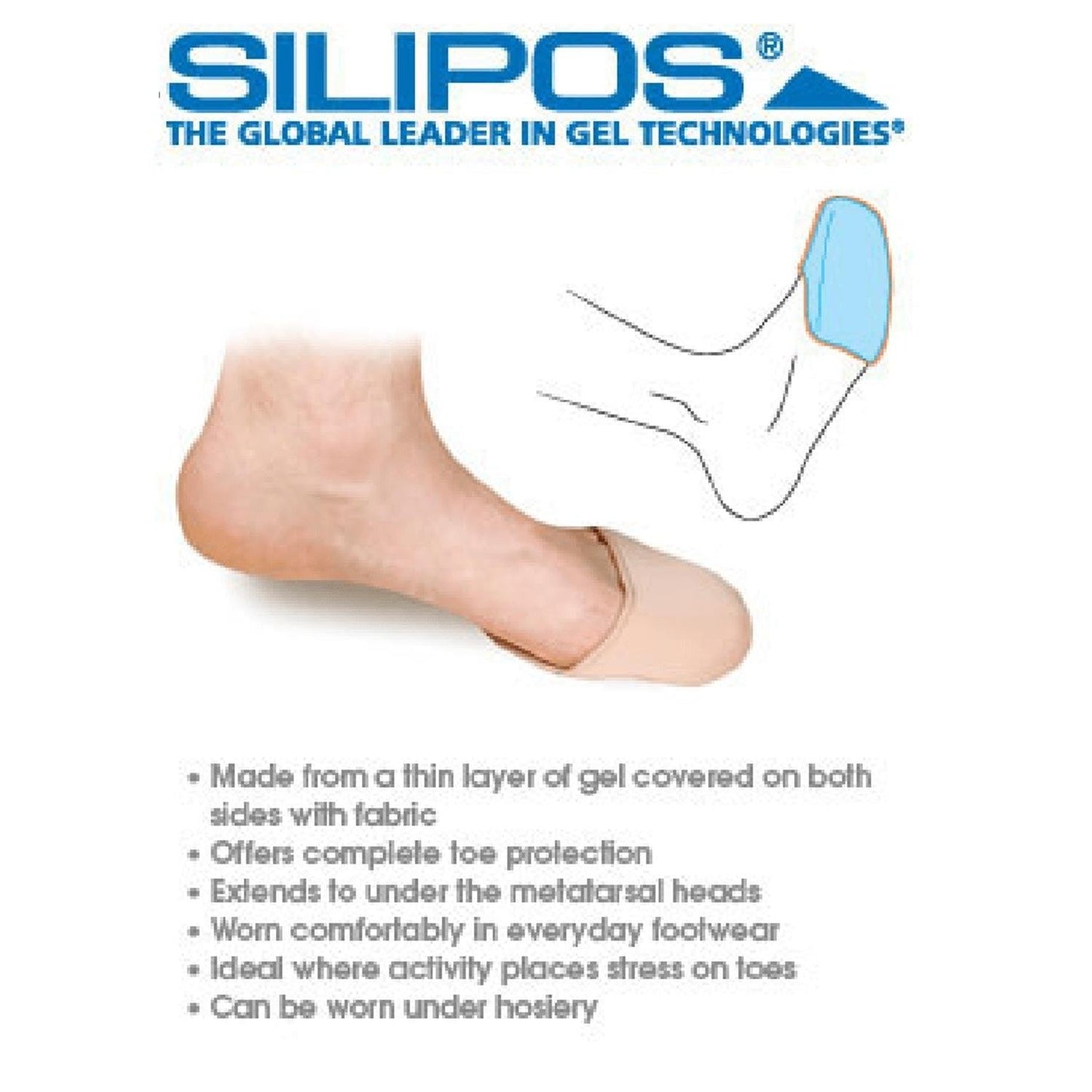 SILIPOS™ Gel Foot Cover 3 Sizes available (1 pair) - Anjelstore