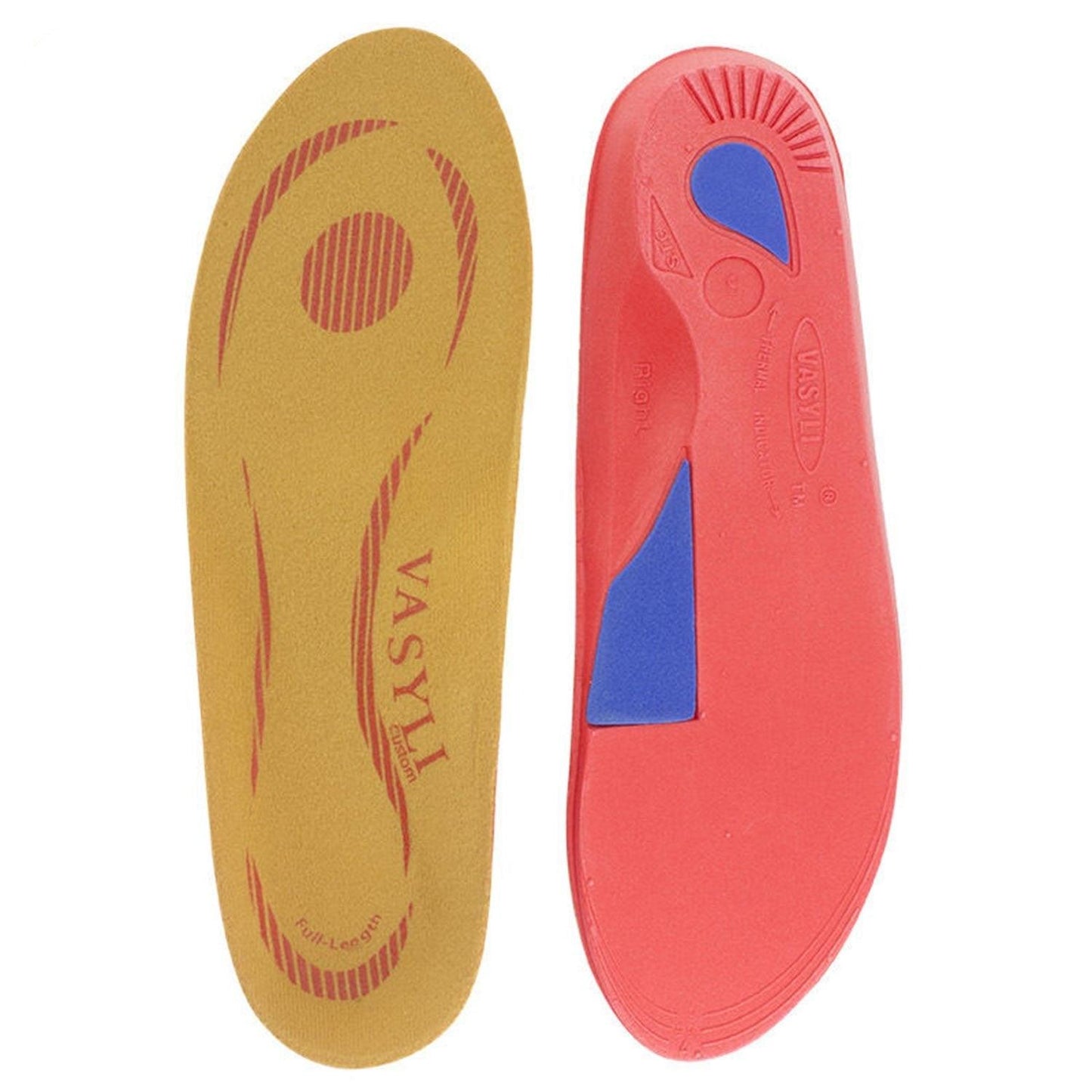Vasyli Prefabricated Orthoses High Density Red (pair). - Anjelstore