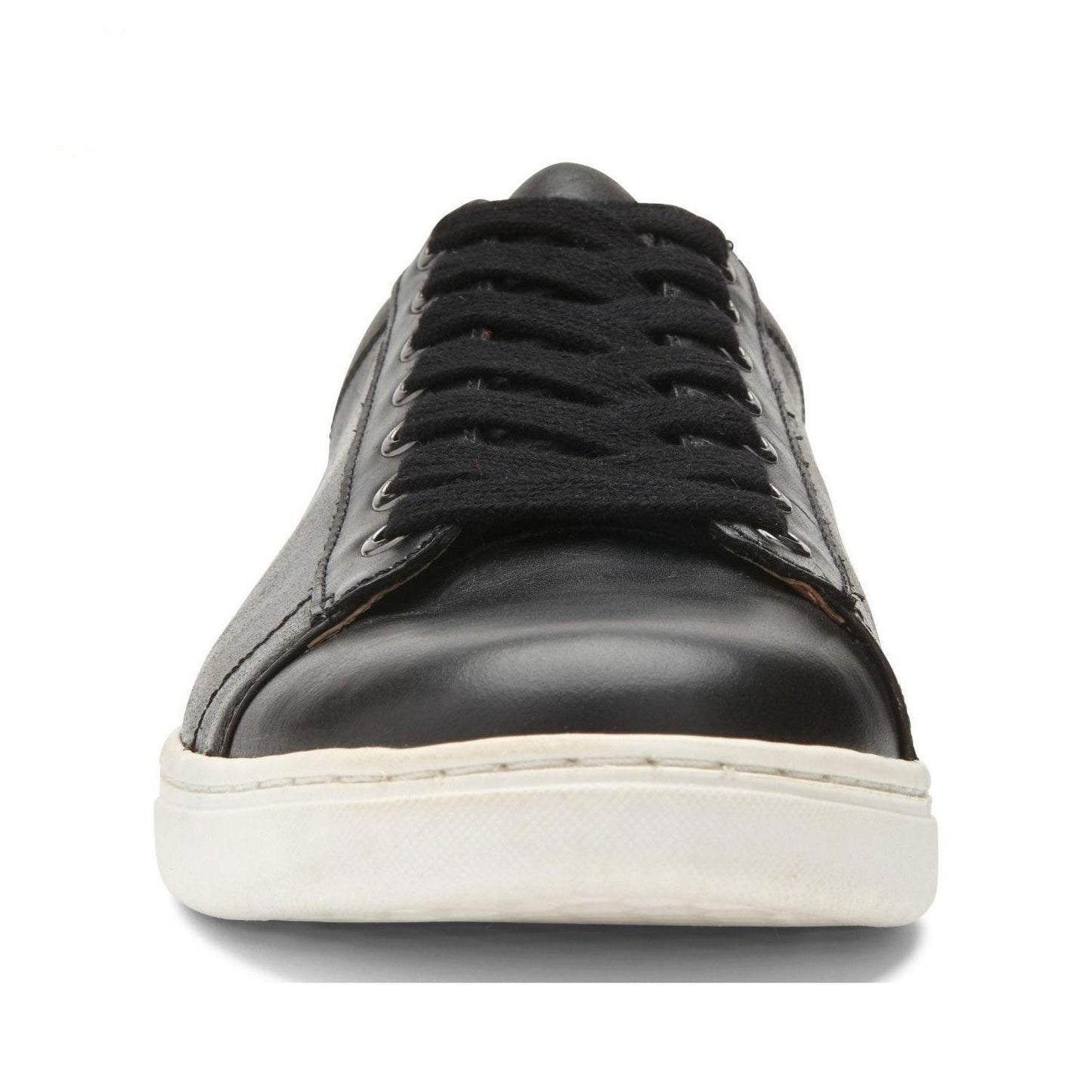 Vionic Mens Baldwin Lace-up Leather Sneaker Black & Brown - Anjelstore