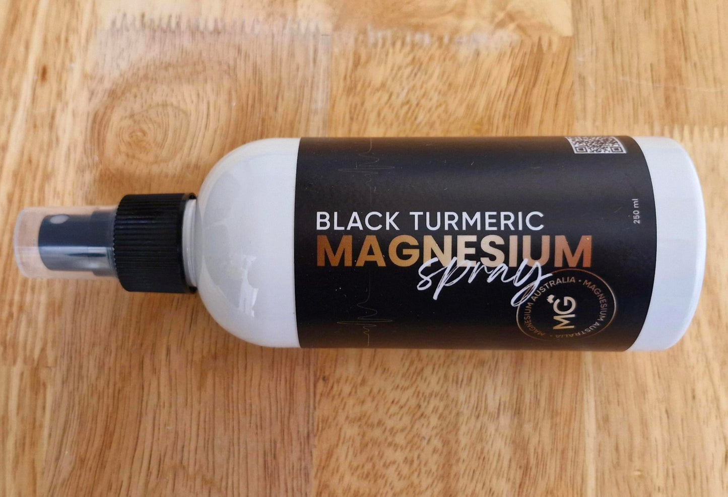Black Turmeric Magnesium Spray – fast relief for muscle cramps and tightness.