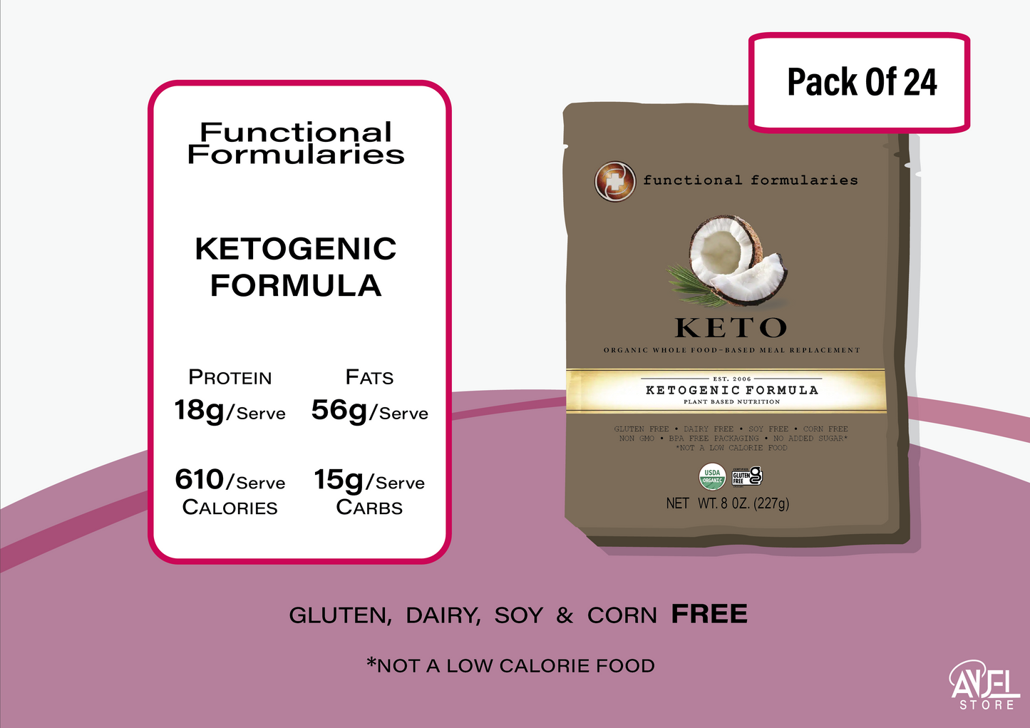 Keto Peptide Organic Real Food Enteral Nutrition (227g)