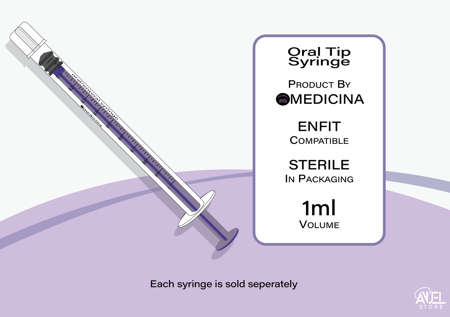 Medicina Oral Tip Low Dose Syringes (ENFit compatible)